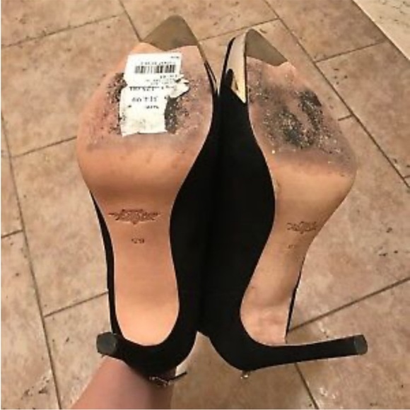 Rachel Roy Black Suede Ankle Boots Size 6.5 - Picture 4 of 5